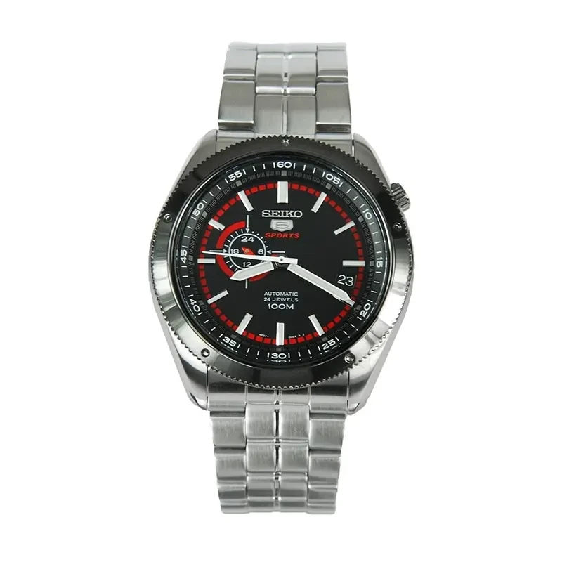 Seiko 5 Sports Black Dial Automatic Men's Watch- SSA069K1